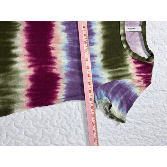 Twenty Ten Green Purple Red Acid Wash Color Block Tshirt size medium - Picture 3 of 5